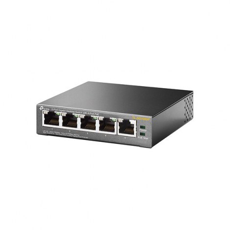 TP-LINK | Switch | TL-SG1005P | Unmanaged | Desktop | 1 Gbps (RJ-45) ports quantity 5 | PoE ports quantity 4 | Power supply type - 4